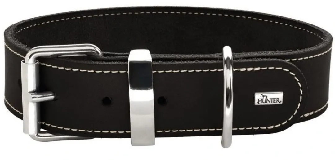 New Aalborg 55 Special Sort hundehalsbånd - 40-48 cm Hvalpehalsbånd - Bløde Og Sikre Halsbånd Med Perfekt Pasform Til Din Hvalp|Hundehalsbånd Med Stil - Komfort Og Sikkerhed Til Din Hund