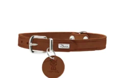 Hot Aalborg Sport Cognac 42 hundehalsbånd - 32-38 cm Hvalpehalsbånd - Bløde Og Sikre Halsbånd Med Perfekt Pasform Til Din Hvalp|Hundehalsbånd Med Stil - Komfort Og Sikkerhed Til Din Hund