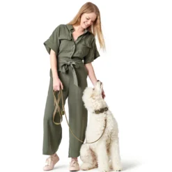 Clearance Aalborg Sport Oliven 60 hundehalsbånd - 45-55 cm Hvalpehalsbånd - Bløde Og Sikre Halsbånd Med Perfekt Pasform Til Din Hvalp|Hundehalsbånd Med Stil - Komfort Og Sikkerhed Til Din Hund