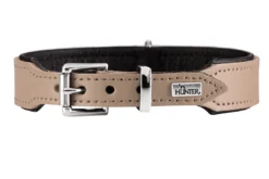 Basic halsbånd str.55 Stone - 41,0-49,0 cm Hvalpehalsbånd - Bløde Og Sikre Halsbånd Med Perfekt Pasform Til Din Hvalp|Hundehalsbånd Med Stil - Komfort Og Sikkerhed Til Din Hund