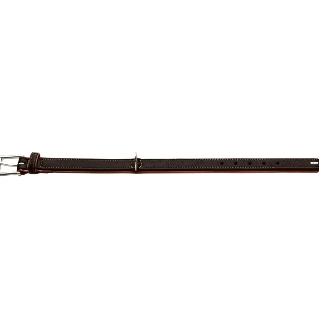 Outlet Canadian UP Hundehalsbånd Small 45 Cognac/Sort - 33-39 cm Hvalpehalsbånd - Bløde Og Sikre Halsbånd Med Perfekt Pasform Til Din Hvalp|Hundehalsbånd Med Stil - Komfort Og Sikkerhed Til Din Hund