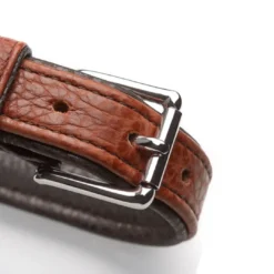 Cody 55 Cognac Mørkebrun hundehalsbånd - 42-48 cm Hvalpehalsbånd - Bløde Og Sikre Halsbånd Med Perfekt Pasform Til Din Hvalp|Hundehalsbånd Med Stil - Komfort Og Sikkerhed Til Din Hund