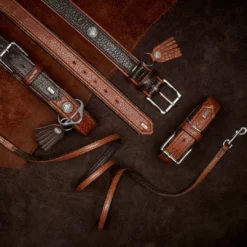 Best Cody 45 Mørkebrun Cognac hundehalsbånd - 33-39 cm Hvalpehalsbånd - Bløde Og Sikre Halsbånd Med Perfekt Pasform Til Din Hvalp|Hundehalsbånd Med Stil - Komfort Og Sikkerhed Til Din Hund