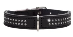 Best Diamond petit halsbånd str.32 Sort - 24-28 cm Hvalpehalsbånd - Bløde Og Sikre Halsbånd Med Perfekt Pasform Til Din Hvalp|Hundehalsbånd Med Stil - Komfort Og Sikkerhed Til Din Hund