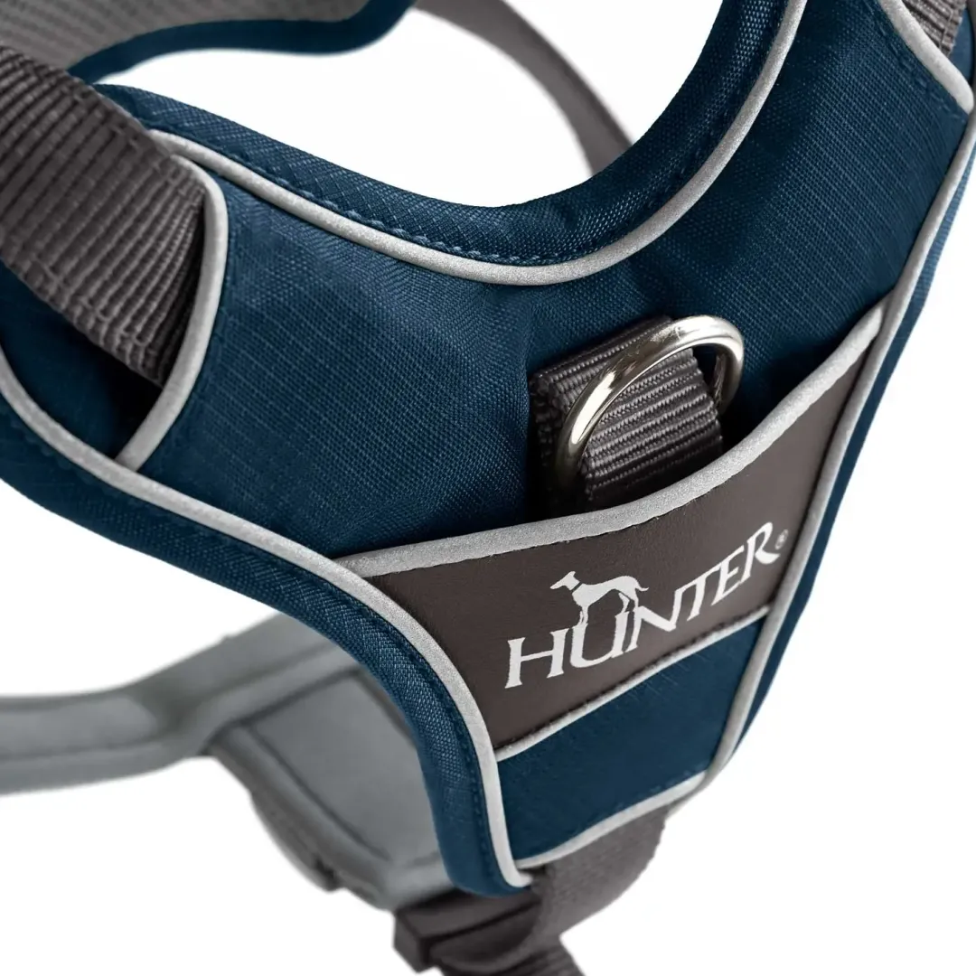 Clearance Divo hundesele M petrol/grå just. mave 56-73 cm - Stabil bevægelse og ergonomisk komfort Hvalpeseler - Bløde Justerbare Seler Der Giver Din Hvalp Tryghed Og Støtte På Turen|Hundeseler Til Alle Behov Og Hundestørrelser