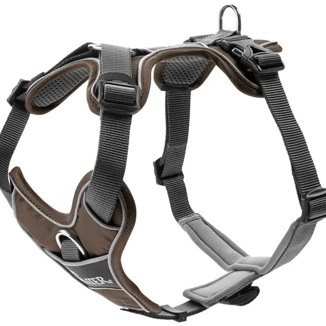 Discount Divo hundesele XS brun/grå just mave 34-47 cm - Let pasform til små hunde Hvalpeseler - Bløde Justerbare Seler Der Giver Din Hvalp Tryghed Og Støtte På Turen|Hundeseler Til Alle Behov Og Hundestørrelser