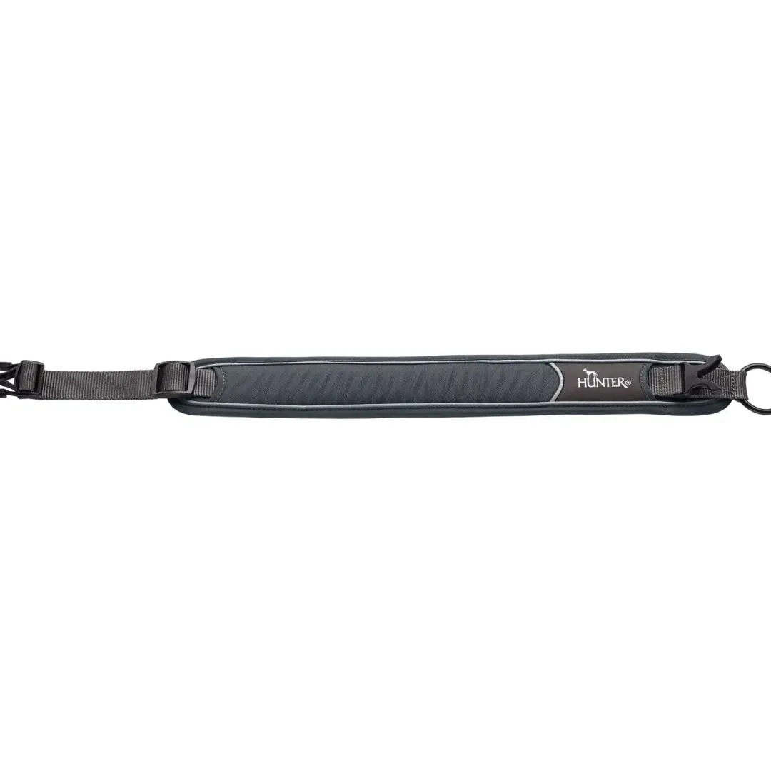Halsbånd Divo L Grå/Grå - justerbart hundehalsbånd (45-55 cm, B 4,5 cm) Hvalpehalsbånd - Bløde Og Sikre Halsbånd Med Perfekt Pasform Til Din Hvalp|Hundehalsbånd Med Stil - Komfort Og Sikkerhed Til Din Hund