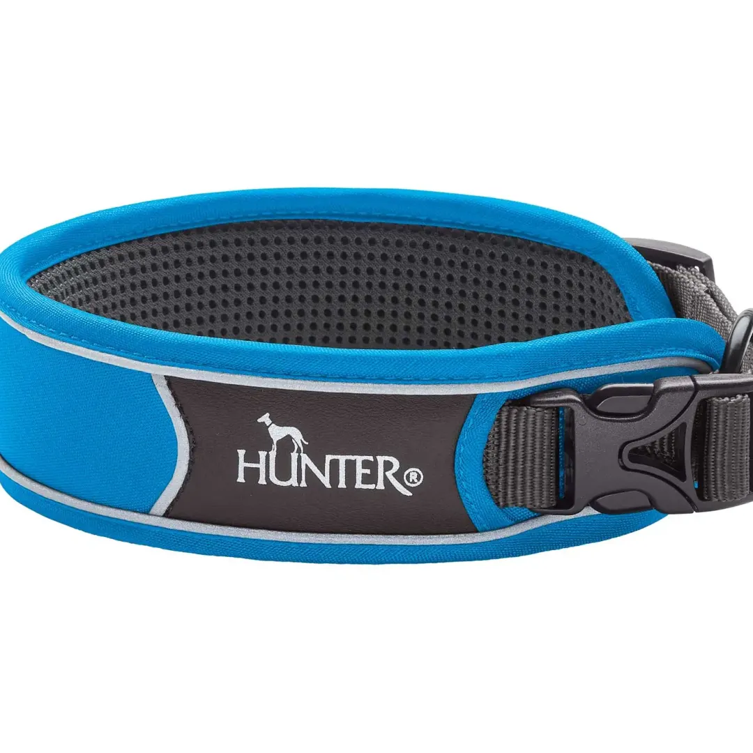 Best Halsbånd Divo XL Lyseblå/Grå - justerbart hundehalsbånd (55-65 cm, B 5,5 cm) Hvalpehalsbånd - Bløde Og Sikre Halsbånd Med Perfekt Pasform Til Din Hvalp|Hundehalsbånd Med Stil - Komfort Og Sikkerhed Til Din Hund