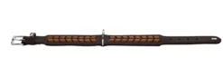 Discount Halsbånd El Paso M Brun/Sort 55 - 42-48 cm Hvalpehalsbånd - Bløde Og Sikre Halsbånd Med Perfekt Pasform Til Din Hvalp|Hundehalsbånd Med Stil - Komfort Og Sikkerhed Til Din Hund