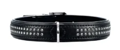 Halsbånd 40 Modern Art Deluxe Sort - 29-35 cm Hvalpehalsbånd - Bløde Og Sikre Halsbånd Med Perfekt Pasform Til Din Hvalp|Hundehalsbånd Med Stil - Komfort Og Sikkerhed Til Din Hund
