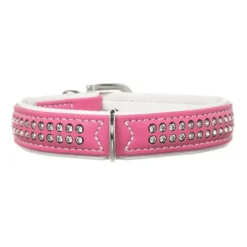 Clearance Halsbånd XS Modern Art Deluxe Pink - 24-30 cm Hvalpehalsbånd - Bløde Og Sikre Halsbånd Med Perfekt Pasform Til Din Hvalp|Hundehalsbånd Med Stil - Komfort Og Sikkerhed Til Din Hund