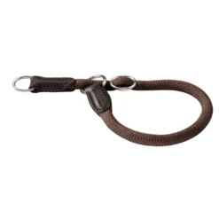 Outlet Halvkvæler halsbånd Freestyle Brun 60/10 - stilrent hundehalsbånd Hvalpehalsbånd - Bløde Og Sikre Halsbånd Med Perfekt Pasform Til Din Hvalp|Hundehalsbånd Med Stil - Komfort Og Sikkerhed Til Din Hund