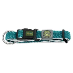 hunde halsbånd Hilo Turkis L-XL - justerbart hundehalsbånd (40-60 cm, B 3,2 cm) Hvalpehalsbånd - Bløde Og Sikre Halsbånd Med Perfekt Pasform Til Din Hvalp|Hundehalsbånd Med Stil - Komfort Og Sikkerhed Til Din Hund