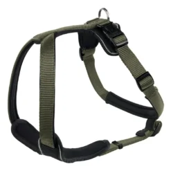 Sale hundesele Neopren Oliven S længde 45-57 cm 1,5 cm - blød og stabil komfort Hundeseler Til Alle Behov Og Hundestørrelser