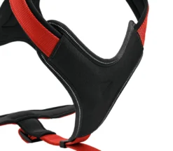 Outlet hundesele Neopren Rød XL længde 73-94 cm 2,5 cm - blød og stabil komfort Hundeseler Til Alle Behov Og Hundestørrelser