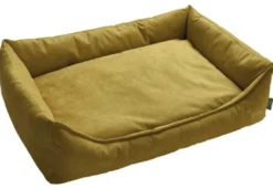 New hundeseng Eiby Small 60x40 cm Gul Hundesenge Og Kurve Til Hunde - Bløde Og Komfortable|Sovepladser Til Hvalpe - Hundesenge, Kølemåtter Og Trygge Hvilesteder