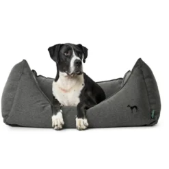 Discount hundeseng Living Small 60x40x20 cm Antracit Hundesenge Og Kurve Til Hunde - Bløde Og Komfortable|Sovepladser Til Hvalpe - Hundesenge, Kølemåtter Og Trygge Hvilesteder