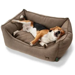 Discount hundeseng Living Small 60x40x20 cm Brun Hundesenge Og Kurve Til Hunde - Bløde Og Komfortable|Sovepladser Til Hvalpe - Hundesenge, Kølemåtter Og Trygge Hvilesteder