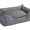 New hundesofa Boston Medium 80 x 60 x 25 cm Grå Hundesenge Og Kurve Til Hunde - Bløde Og Komfortable|Sovepladser Til Hvalpe - Hundesenge, Kølemåtter Og Trygge Hvilesteder