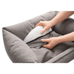 Hot hundesofa Prag L 90 x 70 cm Grå Hundesenge Og Kurve Til Hunde - Bløde Og Komfortable|Sovepladser Til Hvalpe - Hundesenge, Kølemåtter Og Trygge Hvilesteder