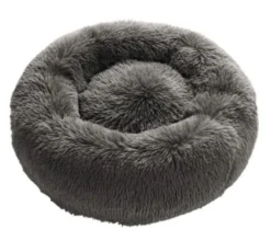 Loppa donut hundeseng Ø 60 cm Grå Hundesenge Og Kurve Til Hunde - Bløde Og Komfortable|Sovepladser Til Hvalpe - Hundesenge, Kølemåtter Og Trygge Hvilesteder