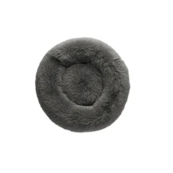 Loppa donut hundeseng Ø 60 cm Grå Hundesenge Og Kurve Til Hunde - Bløde Og Komfortable|Sovepladser Til Hvalpe - Hundesenge, Kølemåtter Og Trygge Hvilesteder