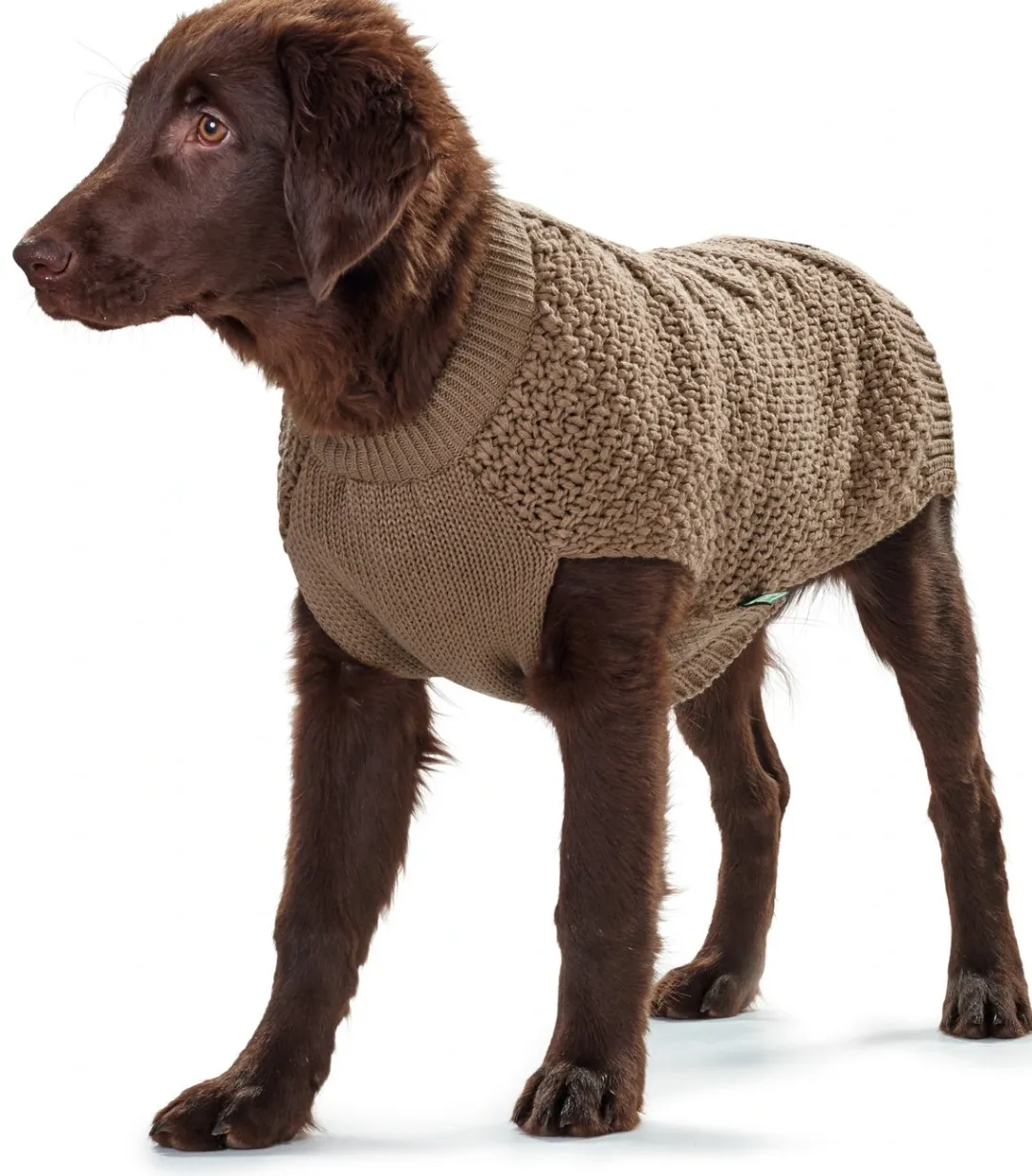 Best Malmø pullover strik beige str. 35 Hundetøj Til Hvalpe - Varme Dækkener Og Sko Til Trygge Gåture|Hundetøj Til Alle Hunde Med Varme Dækkener Og Sko