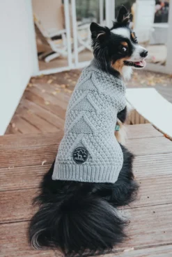 Discount Malmø pullover strik grå str. 45 Hundetøj Til Hvalpe - Varme Dækkener Og Sko Til Trygge Gåture|Hundetøj Til Alle Hunde Med Varme Dækkener Og Sko