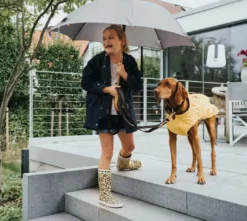 Milford Regnfrakke Gul 30 cm Hundetøj Til Hvalpe - Varme Dækkener Og Sko Til Trygge Gåture|Hundetøj Til Alle Hunde Med Varme Dækkener Og Sko