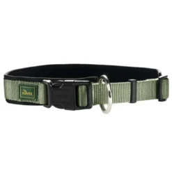 Discount Neopren Plus hundehalsbånd oliven/sort 60 cm - 55-60 cm indstilling Hvalpehalsbånd - Bløde Og Sikre Halsbånd Med Perfekt Pasform Til Din Hvalp|Hundehalsbånd Med Stil - Komfort Og Sikkerhed Til Din Hund