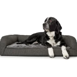 Outlet ortopædisk hundesofa Livingston Medium 80 x 60 cm Antracit Hundesenge Og Kurve Til Hunde - Bløde Og Komfortable|Sovepladser Til Hvalpe - Hundesenge, Kølemåtter Og Trygge Hvilesteder