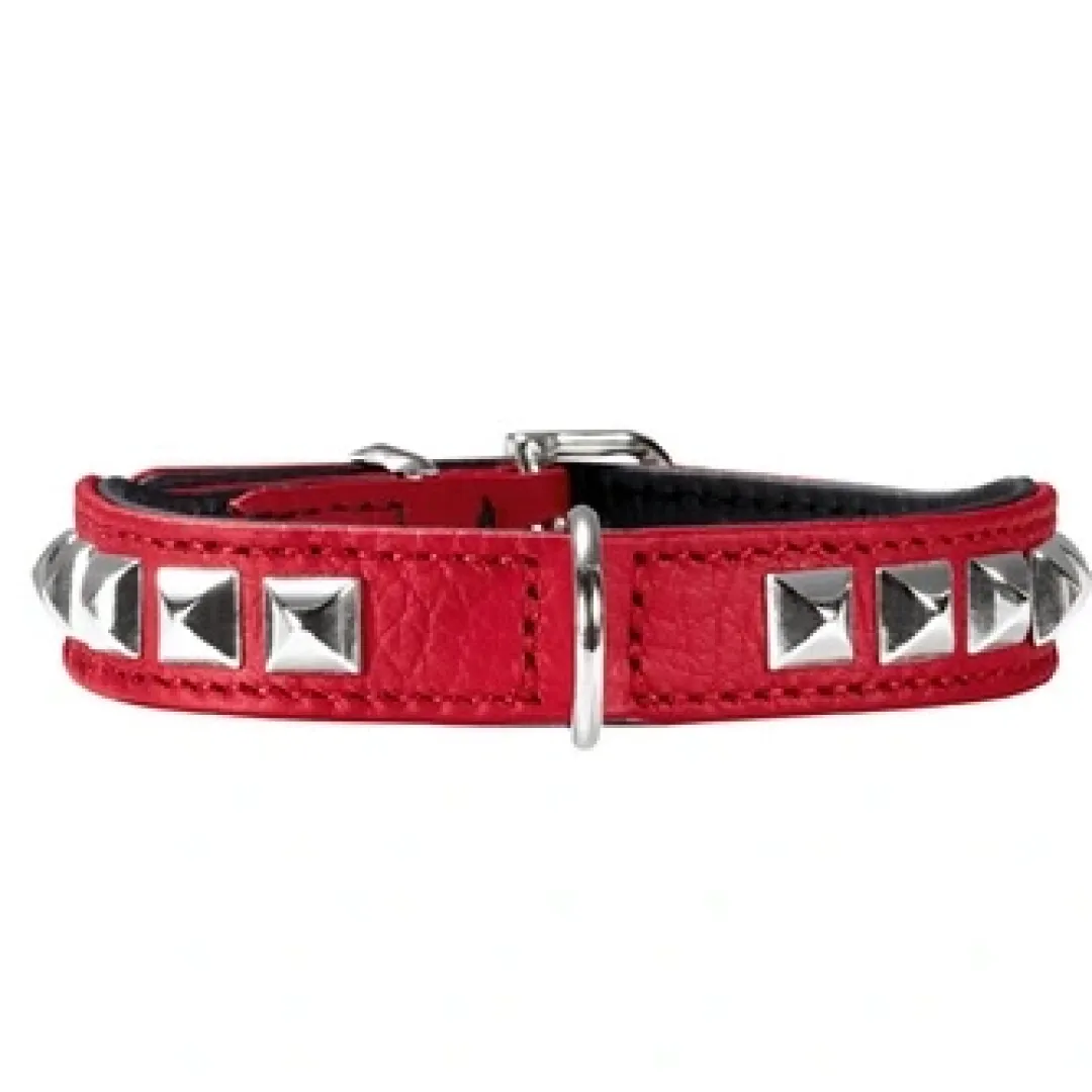 Best Rocky Petit halsbånd str.27 Rød - 20-24 cm Hvalpehalsbånd - Bløde Og Sikre Halsbånd Med Perfekt Pasform Til Din Hvalp|Hundehalsbånd Med Stil - Komfort Og Sikkerhed Til Din Hund