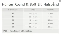 Clearance rundsyet elghalsbånd sort 55 cm - justering 46-51 cm til store hunde Hvalpehalsbånd - Bløde Og Sikre Halsbånd Med Perfekt Pasform Til Din Hvalp|Hundehalsbånd Med Stil - Komfort Og Sikkerhed Til Din Hund