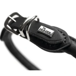 Discount rundsyet hundehalsbånd okselæder 45/8 sort 45 cm - justering 38-42 cm Hvalpehalsbånd - Bløde Og Sikre Halsbånd Med Perfekt Pasform Til Din Hvalp|Hundehalsbånd Med Stil - Komfort Og Sikkerhed Til Din Hund