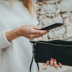 Best Shoulder Bag Como Black Hunter Tasker I Læder