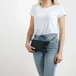 Best Shoulder Bag Como Black Hunter Tasker I Læder