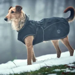 Outlet Uppsala Hundefrakke 2i1 str. 65 sort Hundetøj Til Hvalpe - Varme Dækkener Og Sko Til Trygge Gåture|Hundetøj Til Alle Hunde Med Varme Dækkener Og Sko