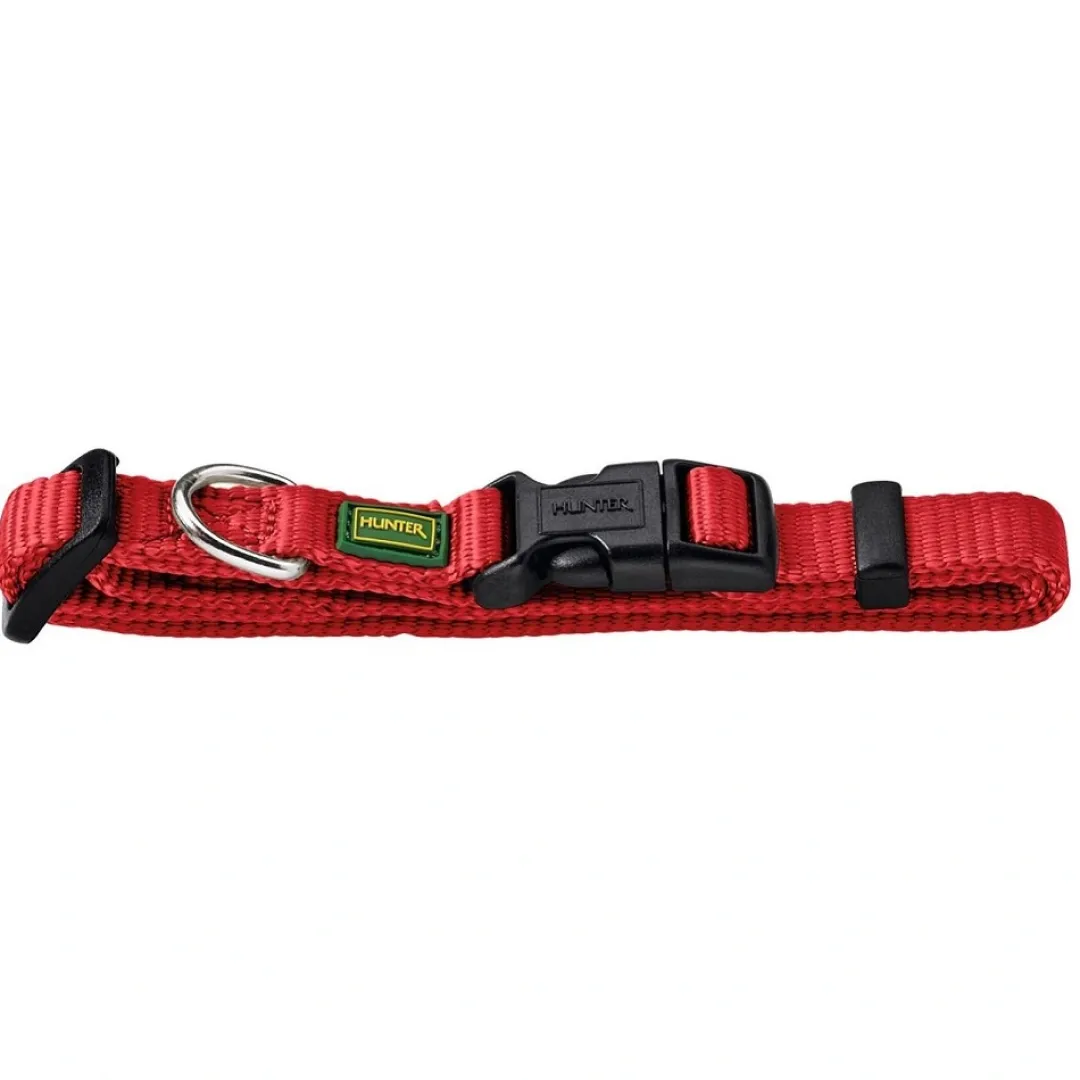 Best Vario Basic Halsbånd Rød S 22-35 cm - Ekstra bredt og komfortabelt halsbånd Hvalpehalsbånd - Bløde Og Sikre Halsbånd Med Perfekt Pasform Til Din Hvalp|Hundehalsbånd Med Stil - Komfort Og Sikkerhed Til Din Hund