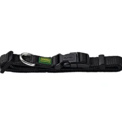 Outlet Vario Basic Halsbånd Sort M 30-45 cm - Ekstra bredt og komfortabelt halsbånd Hvalpehalsbånd - Bløde Og Sikre Halsbånd Med Perfekt Pasform Til Din Hvalp|Hundehalsbånd Med Stil - Komfort Og Sikkerhed Til Din Hund