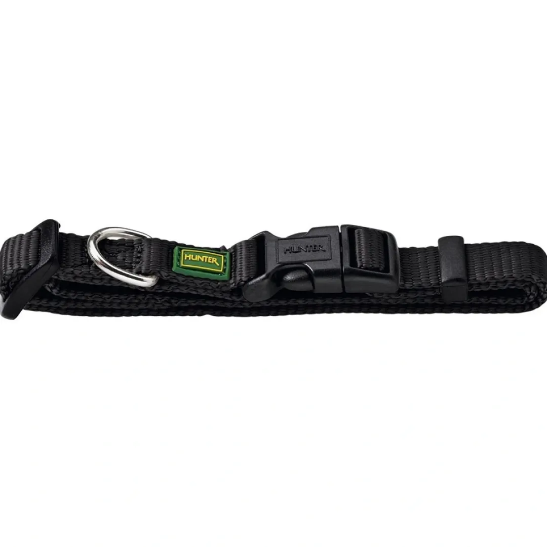 Discount Vario Basic Halsbånd Sort S 22-35 cm - Komfortabelt nylonhalsbånd Hvalpehalsbånd - Bløde Og Sikre Halsbånd Med Perfekt Pasform Til Din Hvalp|Hundehalsbånd Med Stil - Komfort Og Sikkerhed Til Din Hund