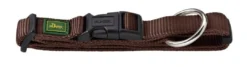 Clearance Vario Plus Halsbånd Brun M 35-53 cm - Komfortabelt og justerbart hundehalsbånd Hvalpehalsbånd - Bløde Og Sikre Halsbånd Med Perfekt Pasform Til Din Hvalp|Hundehalsbånd Med Stil - Komfort Og Sikkerhed Til Din Hund