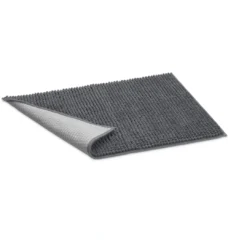 Clearance Waterloo snavsfangende hundemåtte 90 x 60 cm Grå Hundesenge Og Kurve Til Hunde - Bløde Og Komfortable|Sovepladser Til Hvalpe - Hundesenge, Kølemåtter Og Trygge Hvilesteder