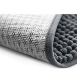 Clearance Waterloo snavsfangende hundemåtte 90 x 60 cm Grå Hundesenge Og Kurve Til Hunde - Bløde Og Komfortable|Sovepladser Til Hvalpe - Hundesenge, Kølemåtter Og Trygge Hvilesteder