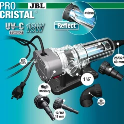 Clearance ProCristal Compact UV-C 18 W uvlys Uvc-Lys Og Ozon Til Havedam|Uv-Lys Og Ozon Til Akvarier