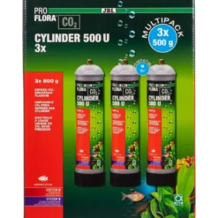 Online Proflora CO2 Cylinder 500 U 3X500 Gram C02-Udstyr Til Akvarier