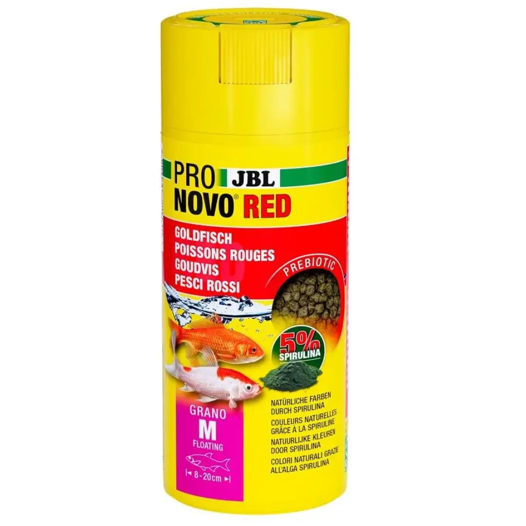 Clearance ProNovo Red Grano M Guldfiskefoder 250 ml Fiskefoder Til Ferskvandsfisk