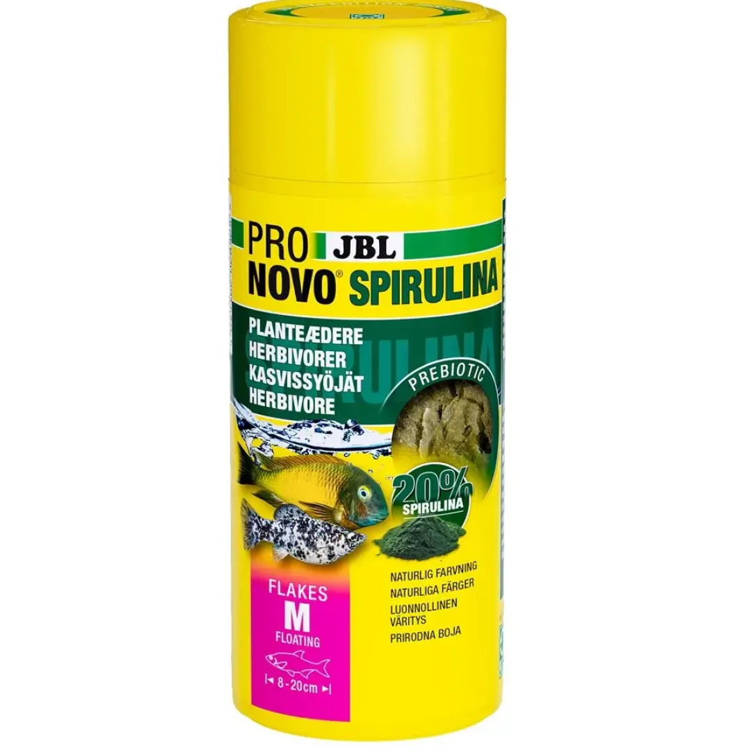 Sale ProNovo Spirulina Flakes Medium 250 ml Fiskefoder Til Ferskvandsfisk