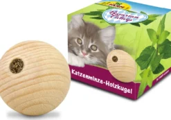 Hot JR Cat Bavarian Catnip Wooden Ball Ø 5cm Kattelegetøj