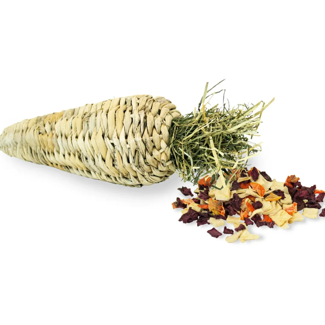 Fyldt Gulerod (Bananblade) 125 g Foder & Snack Til Gnavere & Kanin