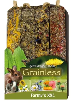 Best ys Grainless Gnaverstænger XXL - Blomster 4 pak Foder & Snack Til Gnavere & Kanin